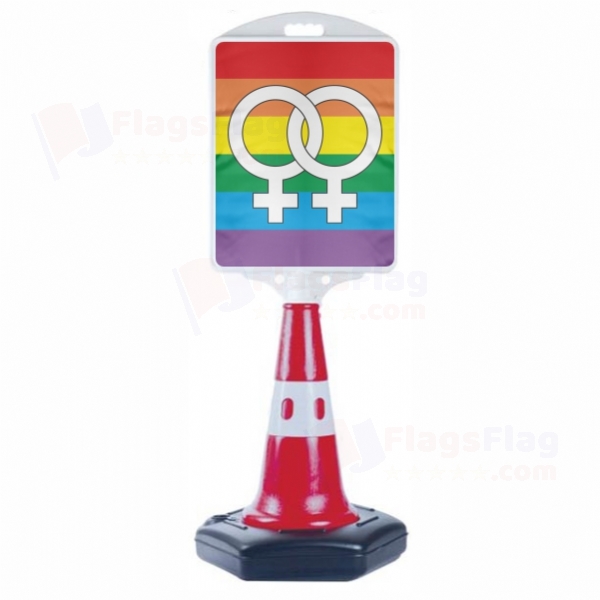 Lesbian Pride Rainbow Medium Road Advertisement Barge