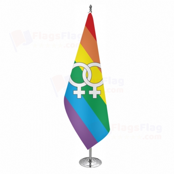 Lesbian Pride Rainbow Office Flag Lesbian Pride Rainbow Office Flags