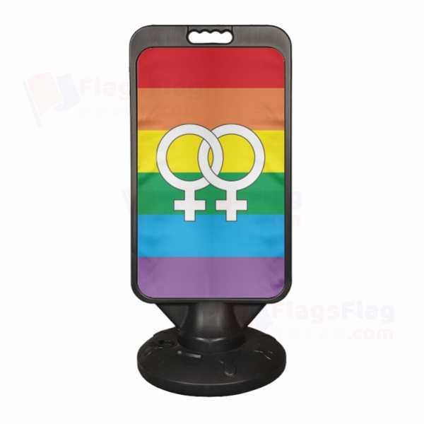 Lesbian Pride Rainbow Plastic Advertising Pontoon