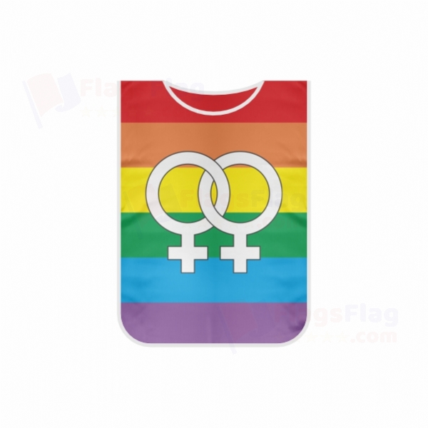 Lesbian Pride Rainbow Single Use Strike Apron