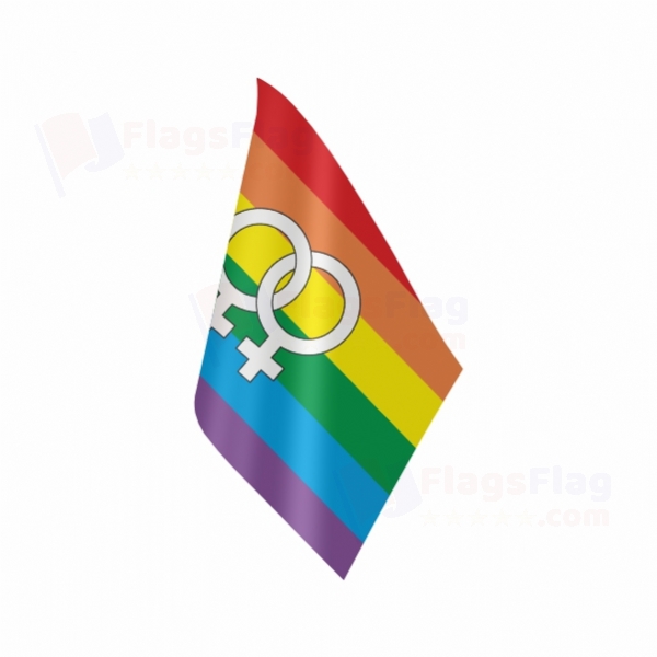 Lesbian Pride Rainbow Table Flag