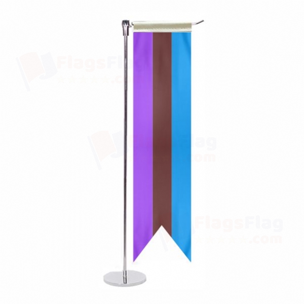 Lgbt Genderqueer L Table Flag