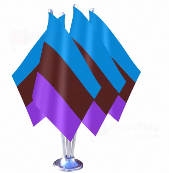 Lgbt Genderqueer Quadruple Table Flag