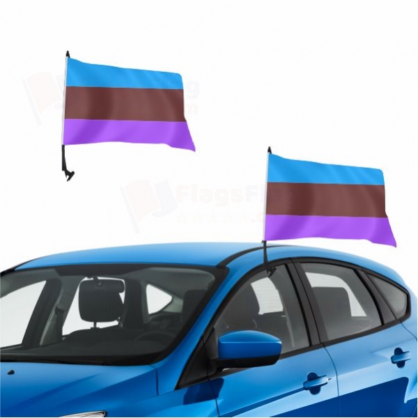 Lgbt Genderqueer Vehicle Convoy Flag
