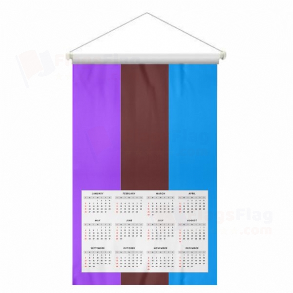 Lgbt Genderqueer Woven Fabric Digital Printing Calendar