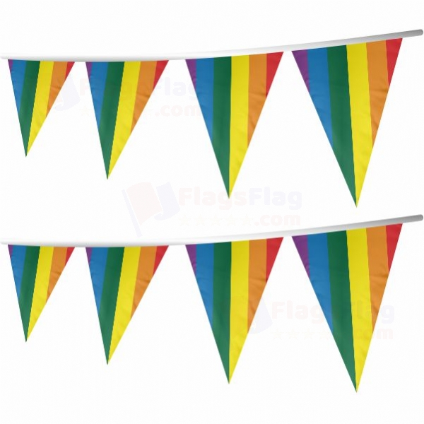 Lgbt Stringed Triangle Flag