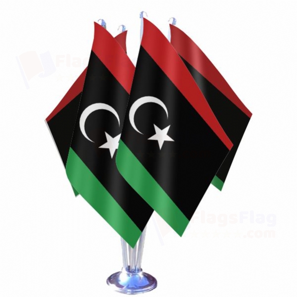 Libya Quadruple Table Flag