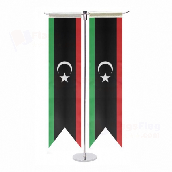 Libya T Table Flag