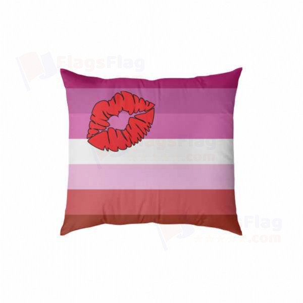 Lipstick Lesbian Pride Digital Printed Pillow Cover