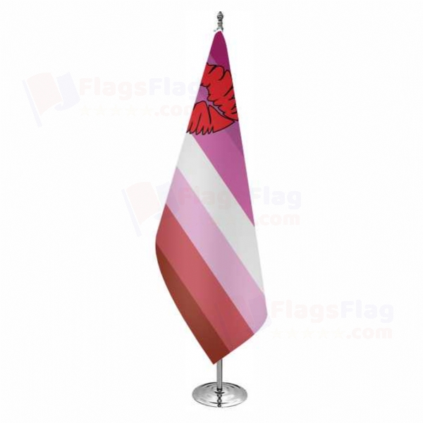 Lipstick Lesbian Pride Office Flag Lipstick Lesbian Pride Office Flags