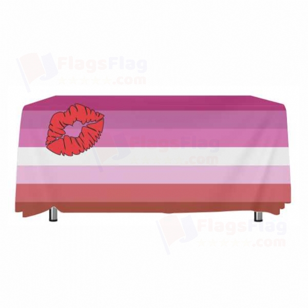 Lipstick Lesbian Pride Tablecloth Models