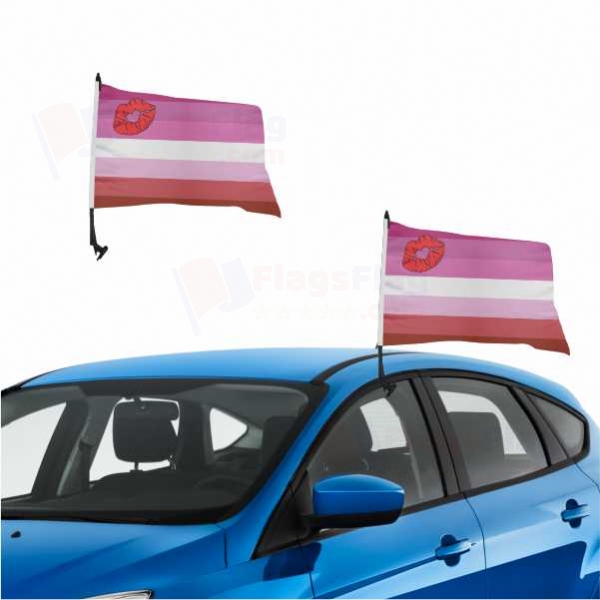 Lipstick Lesbian Pride Vehicle Convoy Flag