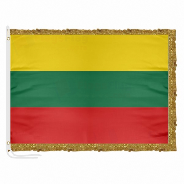 Lithuania Satin Office Flag