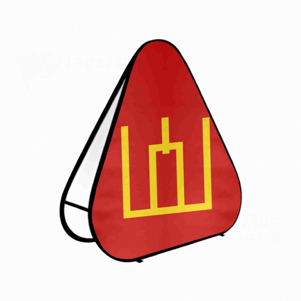 Lithuanian Army Triangle Fabric Banner Display Stands