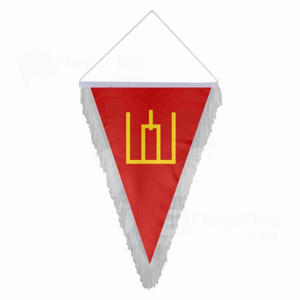 Lithuanian Army Triangle Fringed Streamers