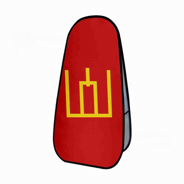 Lithuanian Army Vertical Cloth Banner Display Stands