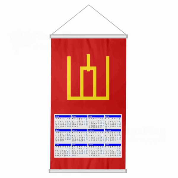 Lithuanian Army Woven Fabric Digital Printing Calendar