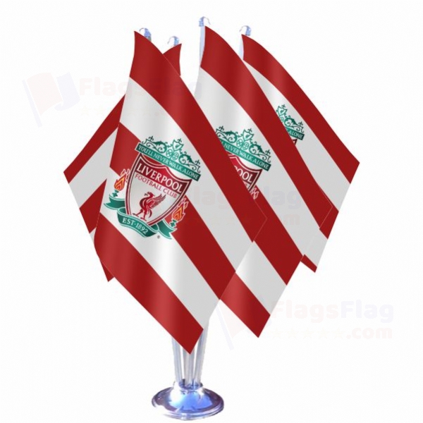 Liverpool FC Quadruple Table Flag