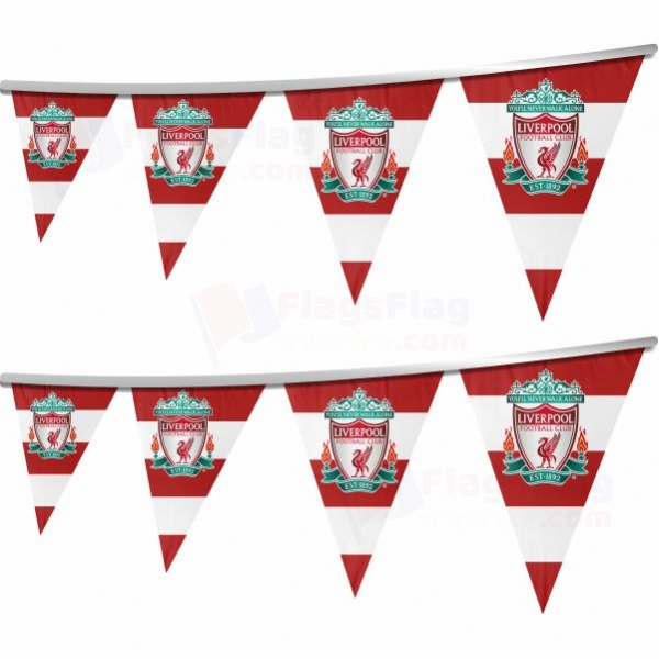 Liverpool FC Stringed Triangle Flag