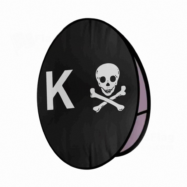 Llaneras Personal Round Cloth Banner Display Stands