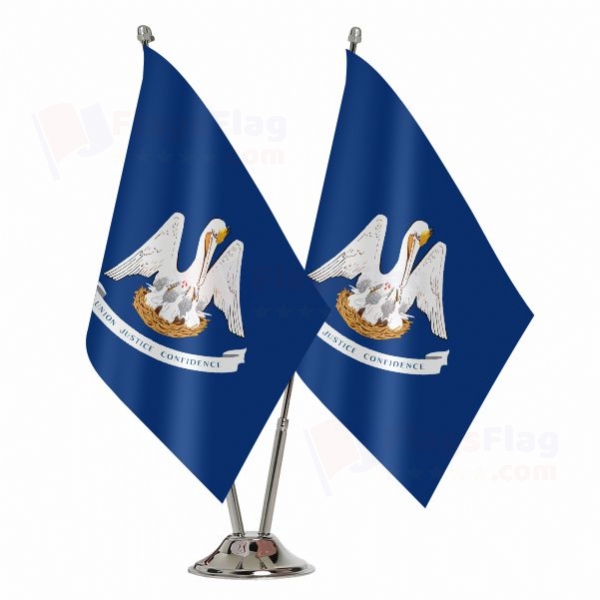 Louisiana Binary Table Flag
