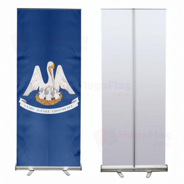 Louisiana Roll Up Banner