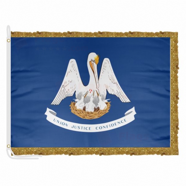 Louisiana Satin Office Flag