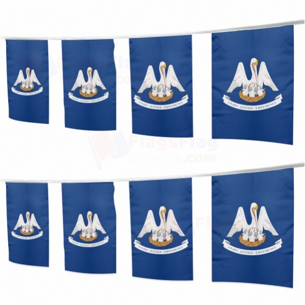 Louisiana Square String Flags