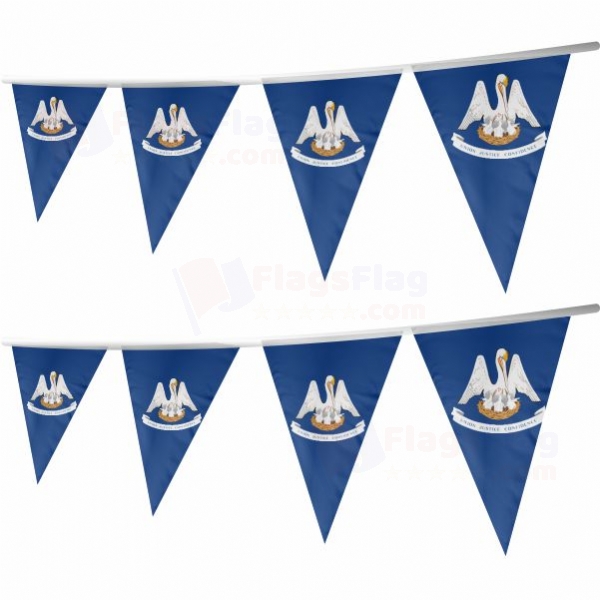 Louisiana Stringed Triangle Flag