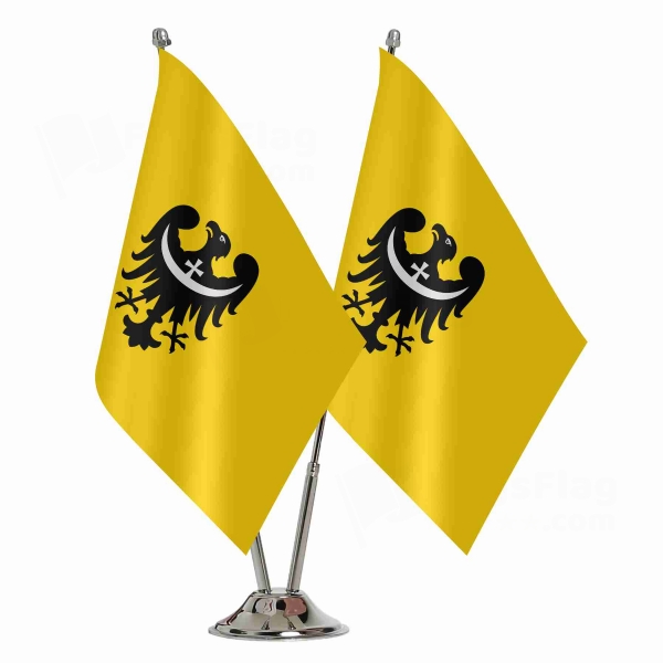 Lower Silesian 2 Table Flags