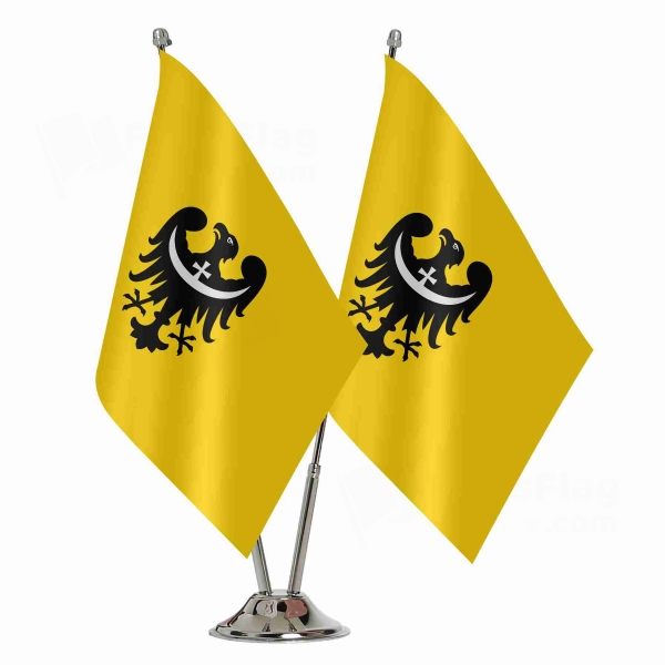 Lower Silesian Binary Table Flag