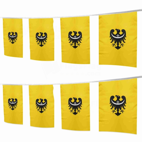 Lower Silesian Square String Flags