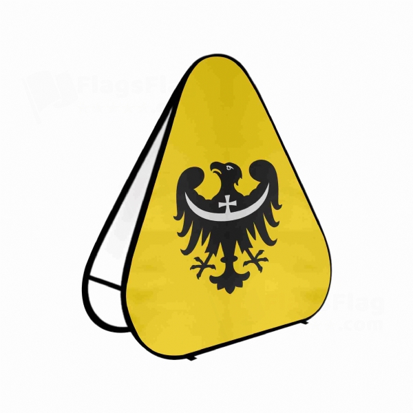 Lower Silesian Triangle Fabric Banner Display Stands