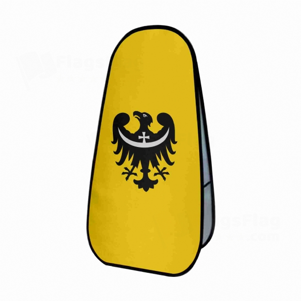Lower Silesian Vertical Cloth Banner Display Stands