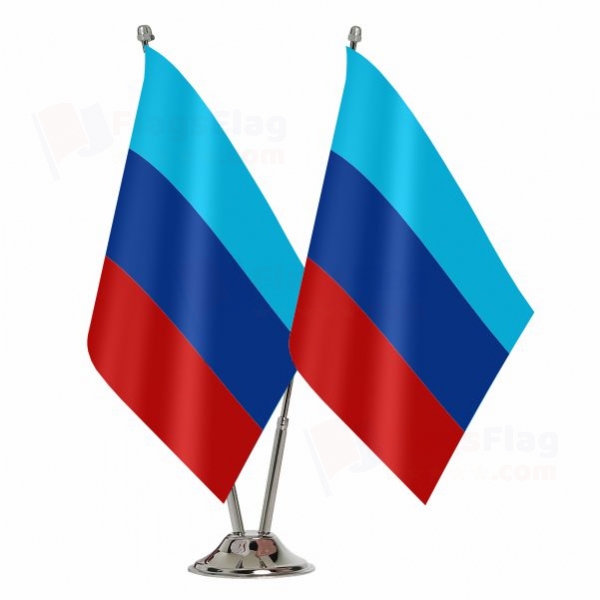 Lugansk People's Republic 2 Table Flags