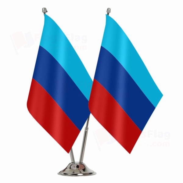 Lugansk People's Republic Binary Table Flag