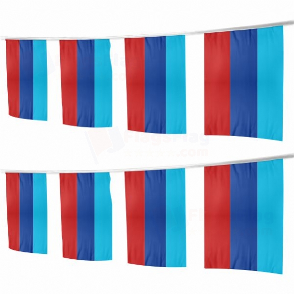 Lugansk People's Republic Square String Flags