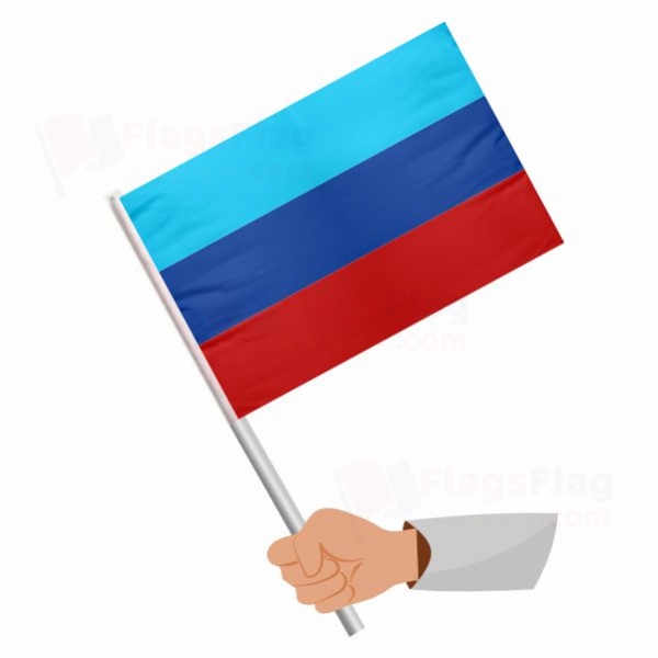 Lugansk People's Republic Stick Flag