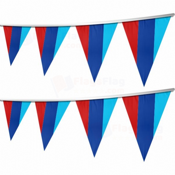 Lugansk People's Republic Stringed Triangle Flag