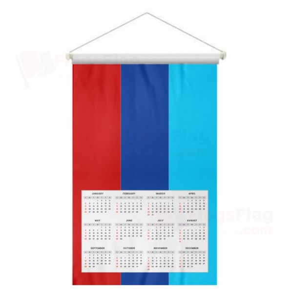 Lugansk People's Republic Woven Fabric Digital Printing Calendar