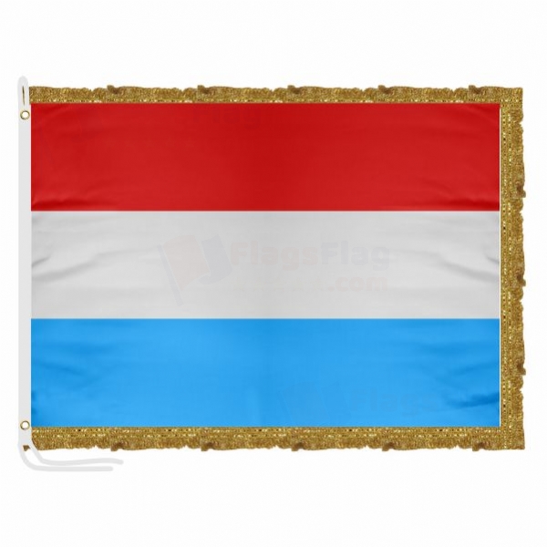 Luxembourg Satin Office Flag