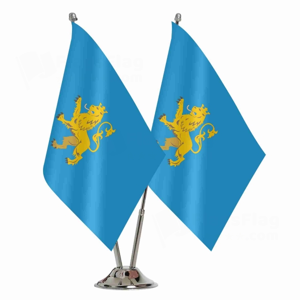 Lviv Oblast 2 Table Flags