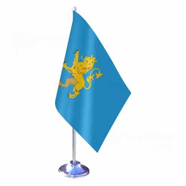 Lviv Oblast Single Table Flag