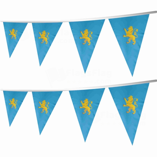 Lviv Oblast Stringed Triangle Flag