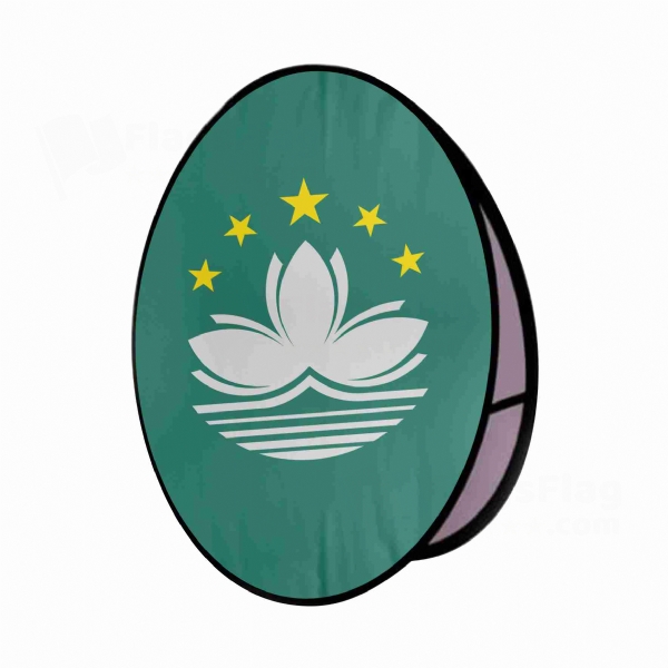 Macau Round Cloth Banner Display Stands