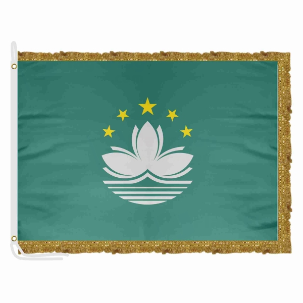 Macau Satin Office Flag