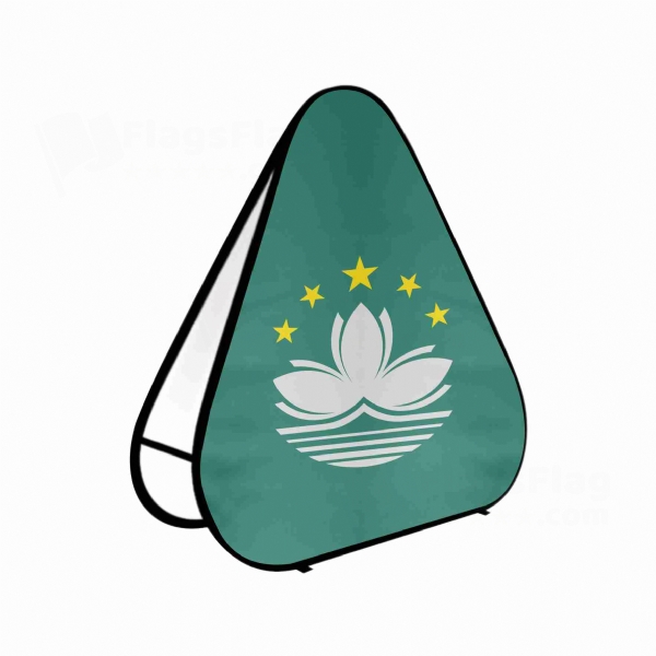 Macau Triangle Fabric Banner Display Stands