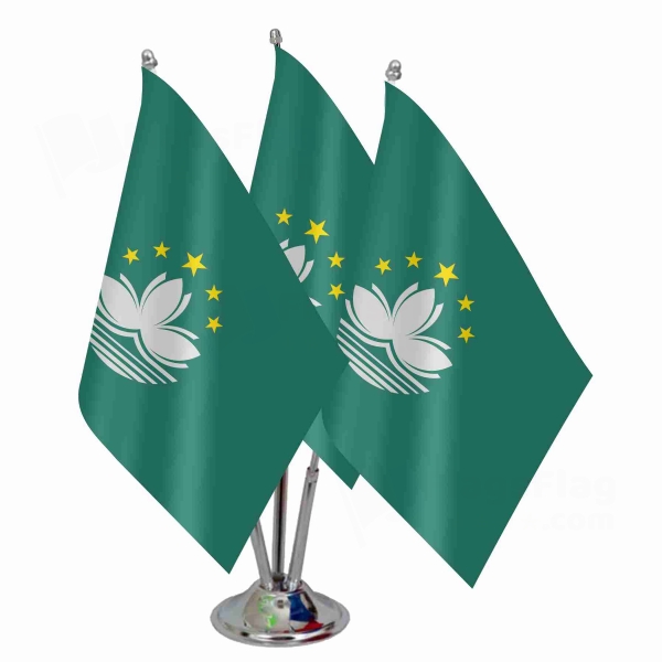 Macau Triple Table Flag