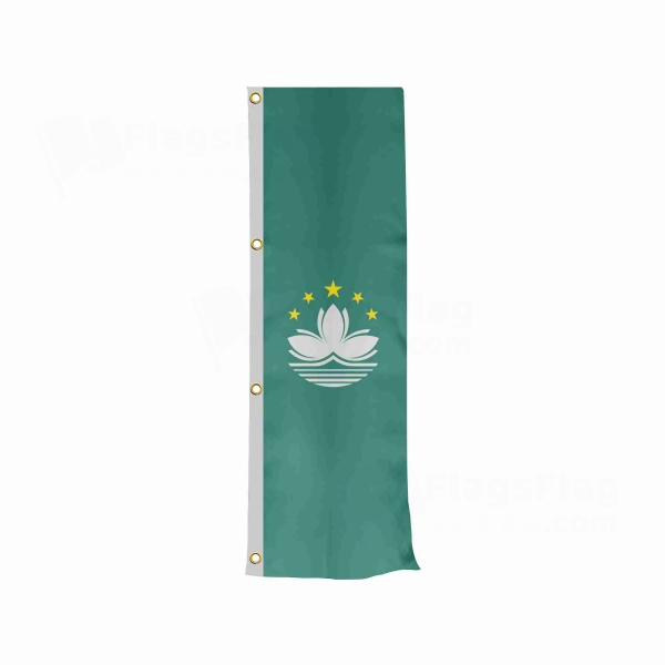 Macau Vertically Raised Flags