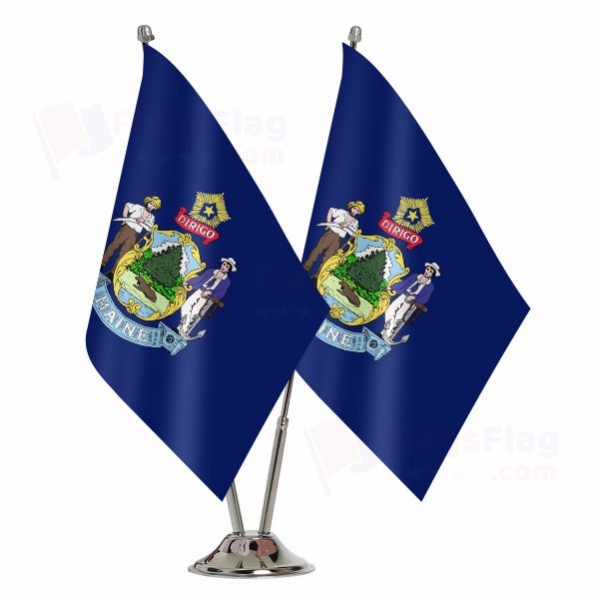 Maine Binary Table Flag